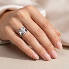 Сребърен пръстен с кристали от Sw® SP713 Crystal Сребърен пръстен с кристали от Sw® SP713 Crystal