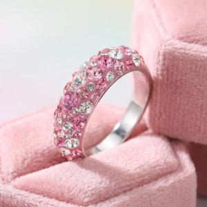 Сребърен Пръстен С Кристали От Sw® Cynthia Rose Shade