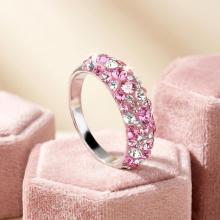 Сребърен Пръстен С Кристали От Sw® Cynthia Rose Shade Сребърен Пръстен С Кристали От Sw® Cynthia Rose Shade