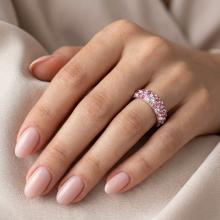 Сребърен Пръстен С Кристали От Sw® Cynthia Rose Shade Сребърен Пръстен С Кристали От Sw® Cynthia Rose Shade