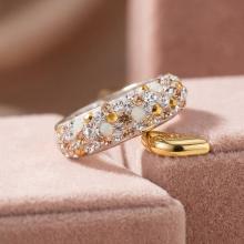 Сребърен пръстен с кристали от Sw® Cynthia Vintage Сребърен пръстен с кристали от Sw® Cynthia Vintage