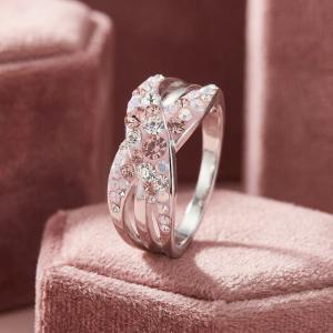 Сребърен пръстен с кристали от Sw®  SP719 Marilyn