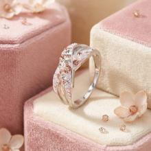 Сребърен пръстен с кристали от Sw®  SP719 Marilyn