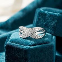 Сребърен пръстен с кристали от Sw®  SP719 Crystal