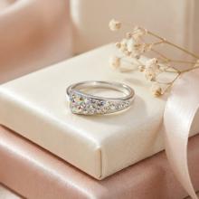 Сребърен Пръстен С Кристали От Sw® SP722 AB Crystal