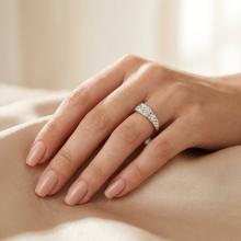 Сребърен Пръстен С Кристали От Sw® SP722 AB Crystal