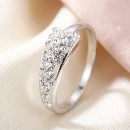 Сребърен Пръстен С Кристали От Sw® SP722 Crystal