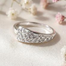 Сребърен Пръстен С Кристали От Sw® SP722 Crystal
