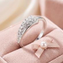 Сребърен Пръстен С Кристали От Sw® SP722 Crystal