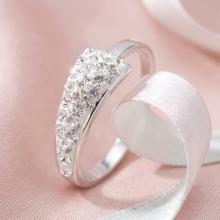 Сребърен Пръстен С Кристали От Sw® SP722 Crystal