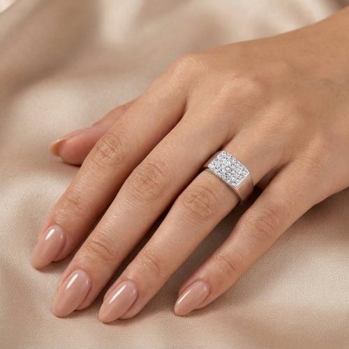 Сребърен Пръстен С Кристали От Sw® SP725 Crystal