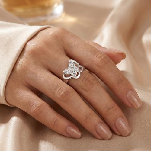 Сребърен Пръстен Пеперуда С Кристали От Sw® Crystal