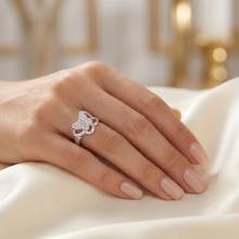 Сребърен Пръстен Пеперуда С Кристали От Sw® Crystal