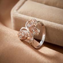 Сребърен Пръстен С Кристали От Sw® SP727 Peach Gold Сребърен Пръстен С Кристали От Sw® SP727 Peach Gold