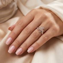 Сребърен Пръстен С Кристали От Sw® SP727 Peach Gold Сребърен Пръстен С Кристали От Sw® SP727 Peach Gold