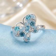 Сребърен Пръстен С Кристали От Sw® SP727 Deep Blue Сребърен Пръстен С Кристали От Sw® SP727 Deep Blue