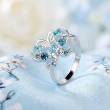 Сребърен Пръстен С Кристали От Sw® SP727 Deep Blue Сребърен Пръстен С Кристали От Sw® SP727 Deep Blue