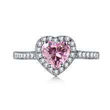 Сребърен пръстен Affection of Love Pink