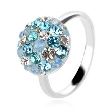 Сребърен пръстен Thomas с кристали от Sw® Rose Shade