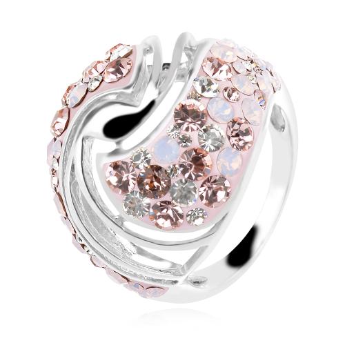 Сребърен пръстен с кристали от Sw® SP627 Marilyn