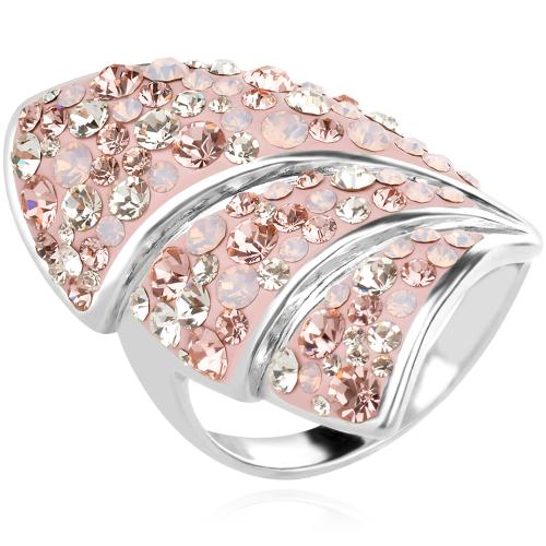 Сребърен пръстен с кристали от Sw®  SP658 Marilyn