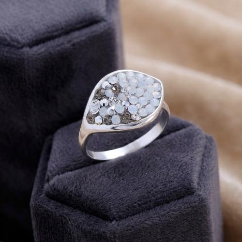 Сребърен Пръстен С Кристали От Sw® SP148 Silver Shade