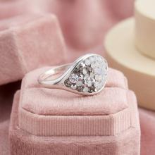 Сребърен Пръстен С Кристали От Sw® SP148 Silver Shade