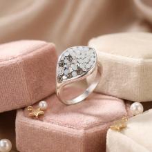 Сребърен Пръстен С Кристали От Sw® SP148 Silver Shade