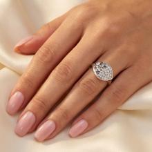 Сребърен Пръстен С Кристали От Sw® SP148 Silver Shade