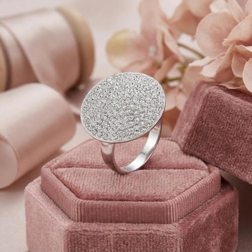 Сребърен пръстен с кристали от Sw® SP601Crystal