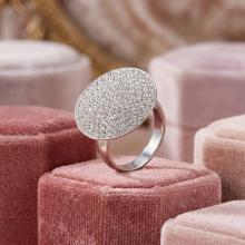 Сребърен пръстен с кристали от Sw® SP601Crystal Сребърен пръстен с кристали от Sw® SP601Crystal