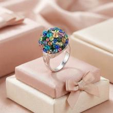 Сребърен Пръстен С Кристали От Sw® SP602 Multicolor Сребърен Пръстен С Кристали От Sw® SP602 Multicolor