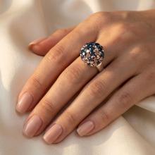 Сребърен Пръстен С Кристали От Sw® SP602 Metallic Rose Gold