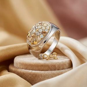Сребърен пръстен с кристали от Sw® SP603 Vintage