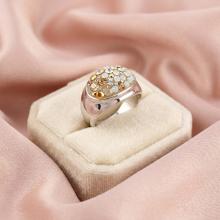 Сребърен пръстен с кристали от Sw® SP603 Vintage