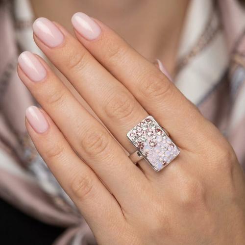 Сребърен пръстен с кристали от Sw® Avery Marilyn