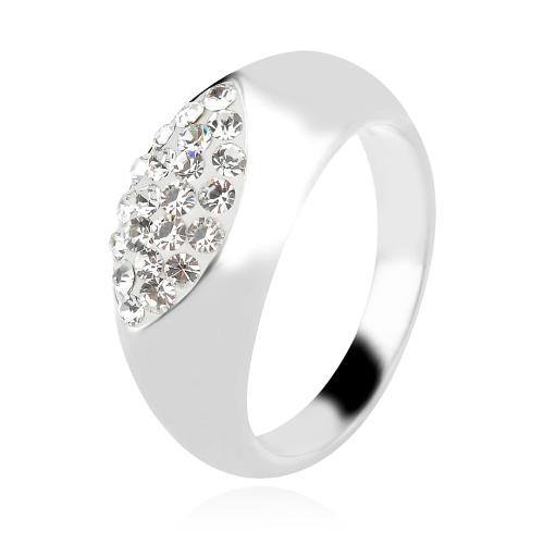 Сребърен пръстен с кристали от Sw® Ivy Crystal