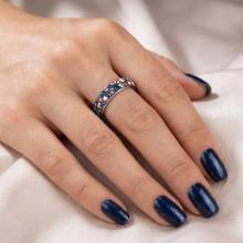Сребърен пръстен с кристали от Sw® Mila Metallic Rose Gold Сребърен пръстен с кристали от Sw® Mila Metallic Rose Gold