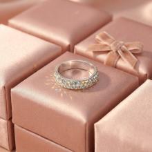 Сребърен пръстен с кристали от Sw® Mila AB Crystal