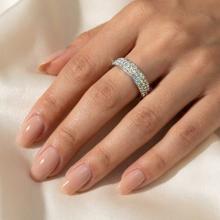 Сребърен пръстен с кристали от Sw® Mila AB Crystal