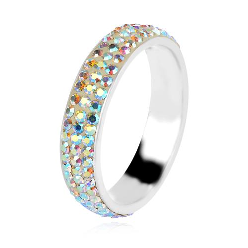 Сребърен пръстен с кристали от Sw® Mila AB Crystal