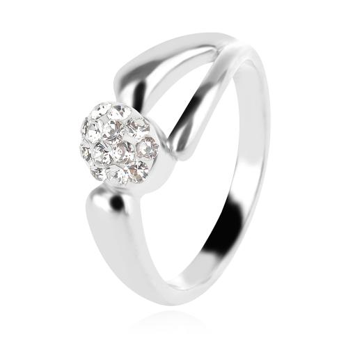 Сребърен пръстен с кристали от Sw® Ayla Crystal