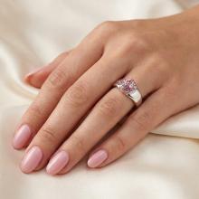 Сребърен пръстен с кристали от Sw® Lyla Rose Shade Сребърен пръстен с кристали от Sw® Lyla Rose Shade