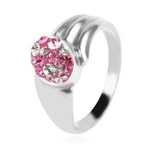 Сребърен пръстен с кристали от Sw® Lyla Rose Shade Сребърен пръстен с кристали от Sw® Lyla Rose Shade