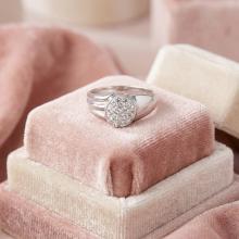 Сребърен пръстен с кристали от Sw® Lyla Crystal