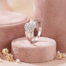 Сребърен пръстен с кристали от Sw® Lyla Crystal