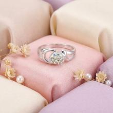 Сребърен пръстен с кристали от Sw® Eliza AB Crystal