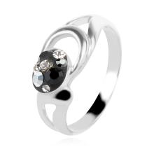 Сребърен пръстен с кристали от Sw® Eliza Crystal