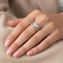 Сребърен пръстен с кристали от Sw® Eliza Crystal Сребърен пръстен с кристали от Sw® Eliza Crystal