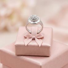 Сребърен пръстен с кристали от Sw® Melody Crystal